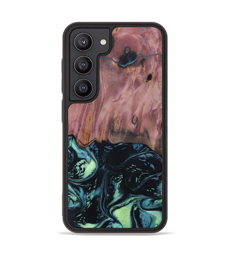 Galaxy S23 Wood+Resin Phone Case - Brady (Green, 621007)