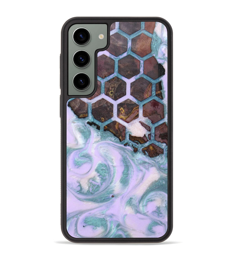 Galaxy S23 Plus Wood+Resin Phone Case - Deidre (Pattern, 626133)