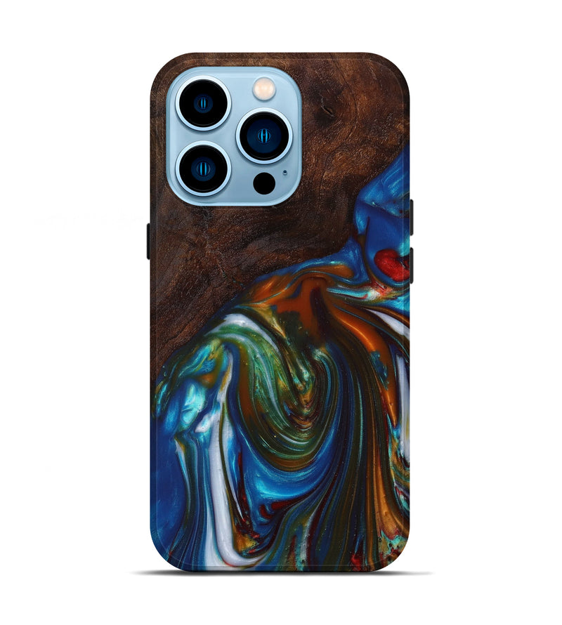 iPhone 14 Pro Wood+Resin Live Edge Phone Case - Aydin (Artist Pick, 610610)