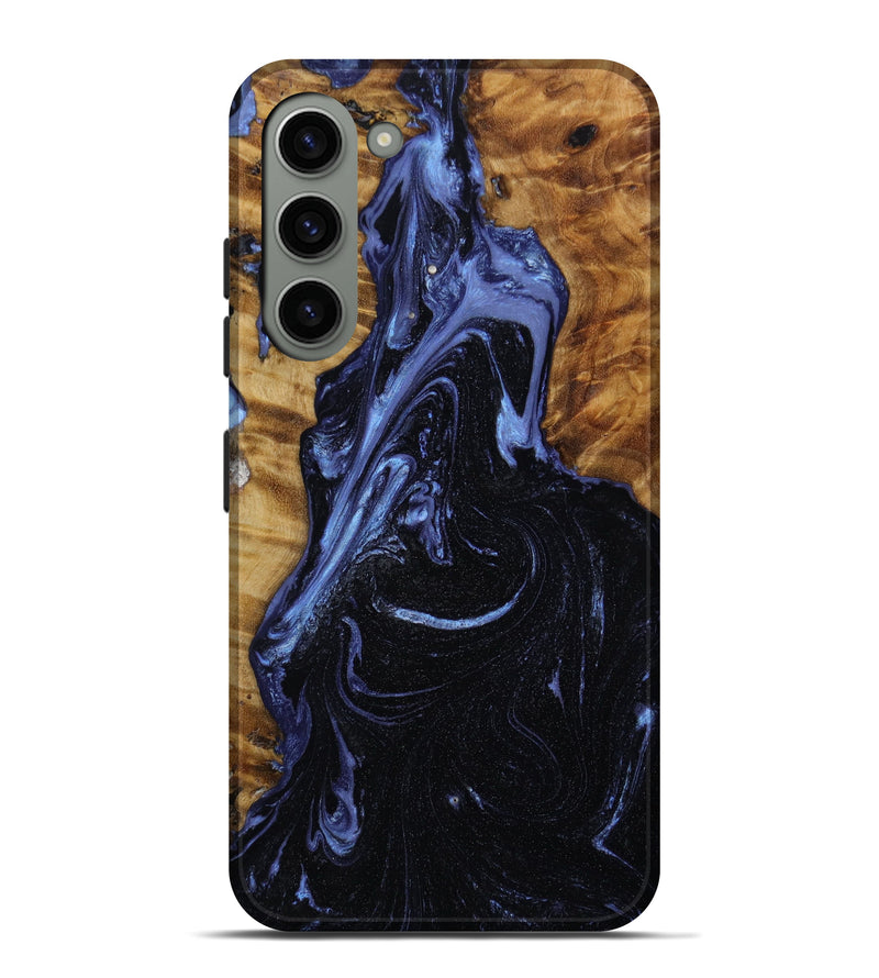 Galaxy S23 Plus Wood+Resin Live Edge Phone Case - Marisol (Blue, 646531)