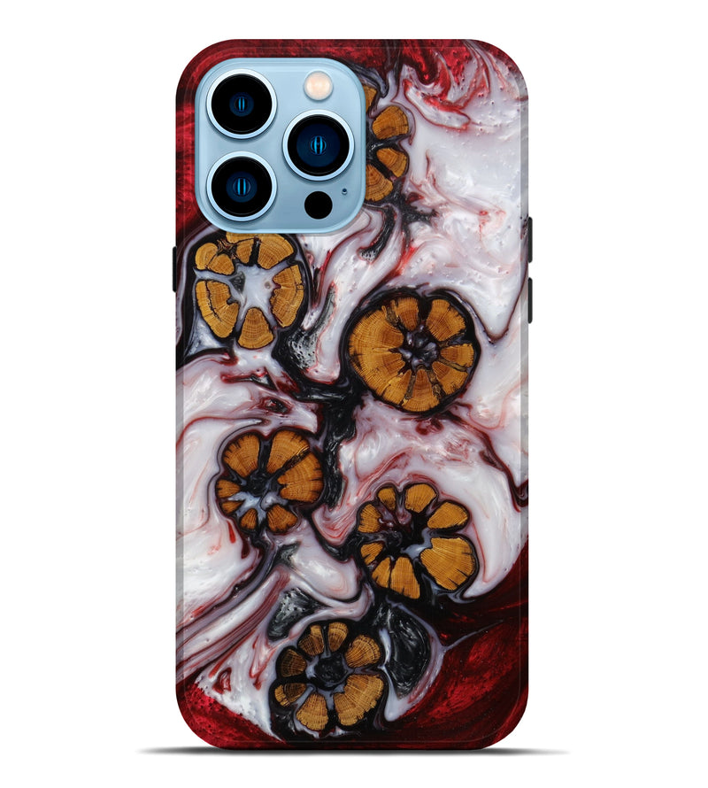 iPhone 14 Pro Max Wood+Resin Live Edge Phone Case - Norman (Artist Pick, 612939)