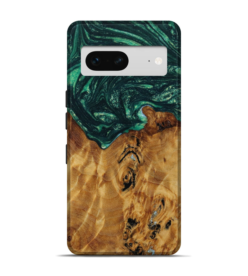 Pixel 7 Wood+Resin Live Edge Phone Case - Norman (Green, 647634)