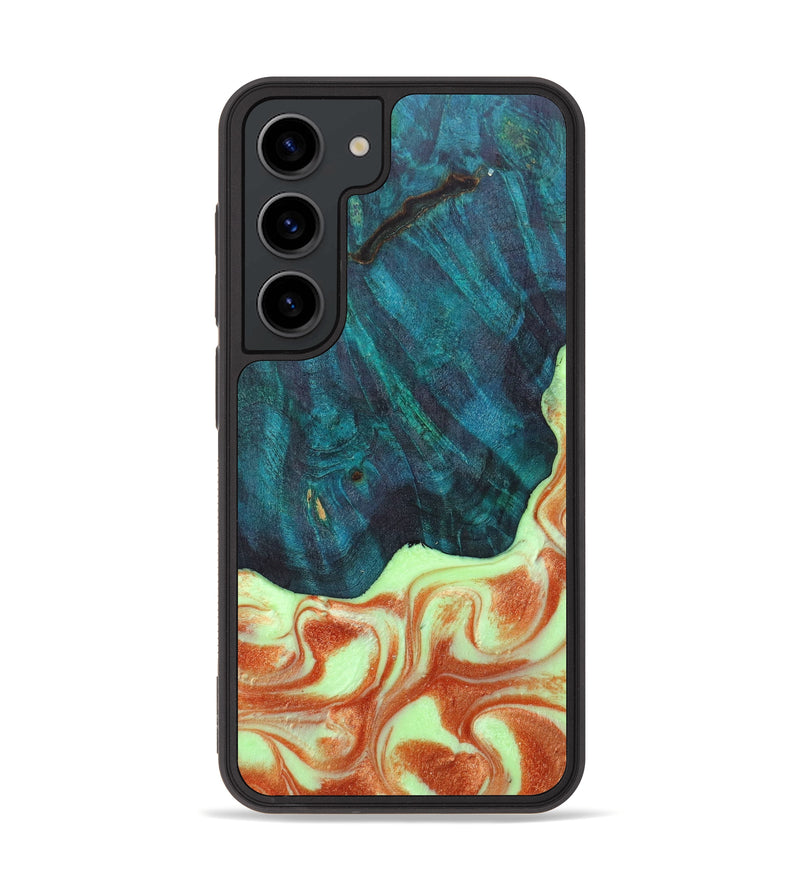 Galaxy S23 Wood+Resin Phone Case - Montana (Green, 624758)