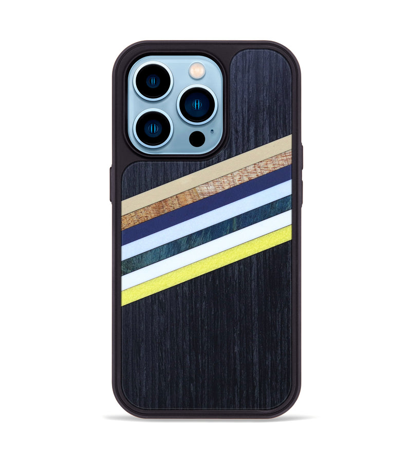 iPhone 14 Pro Wood+Resin Phone Case - Maurizia (Retro, 634147)