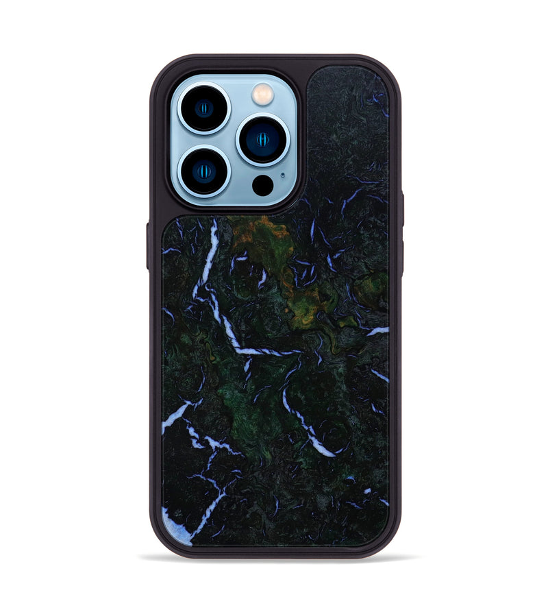 iPhone 14 Pro Wood+Resin Phone Case - Carolina (Wood Burl, 647605)