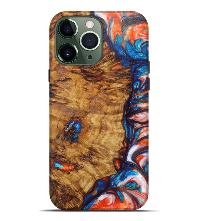 iPhone 13 Pro Max Wood+Resin Live Edge Phone Case - Daphne (Artist Pick, 628974)