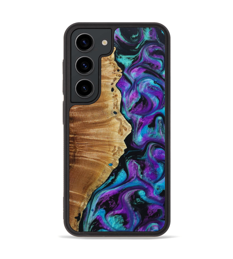Galaxy S23 Wood+Resin Phone Case - Joseph (Purple, 643389)