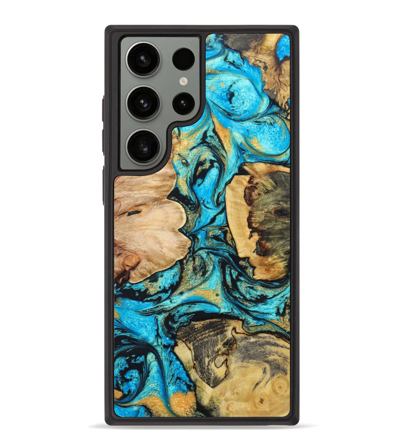 Galaxy S23 Ultra Wood+Resin Phone Case - Alexys (Mosaic, 631154)