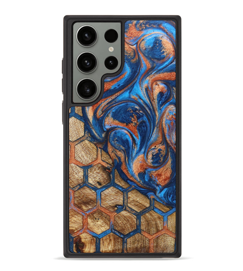 Galaxy S23 Ultra Wood+Resin Phone Case - Khalani (Pattern, 628691)