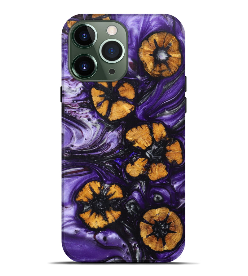 iPhone 13 Pro Max Wood+Resin Live Edge Phone Case - Naomi (Artist Pick, 611153)