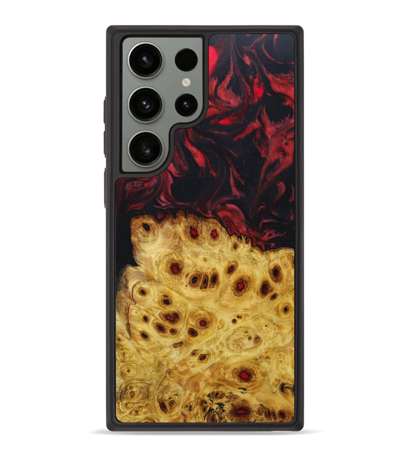 Galaxy S23 Ultra Wood+Resin Phone Case - Dean (Red, 639195)