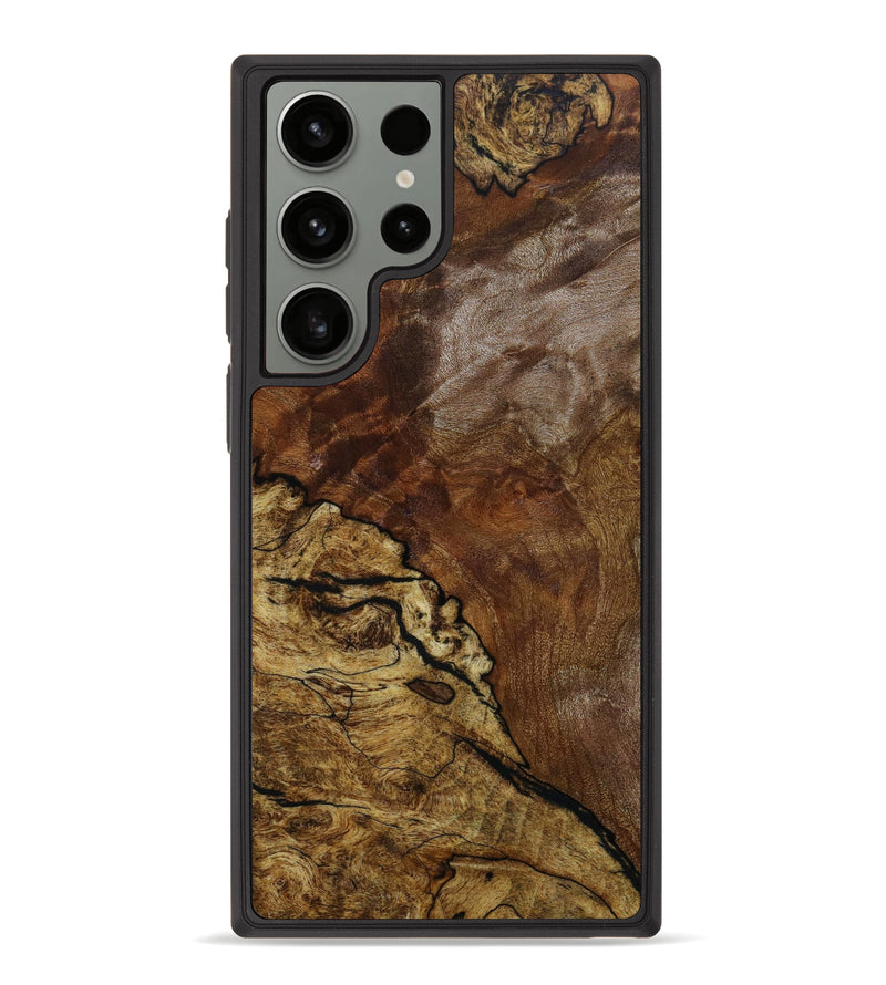 Galaxy S23 Ultra Wood+Resin Phone Case - Bret (Wood Burl, 646832)