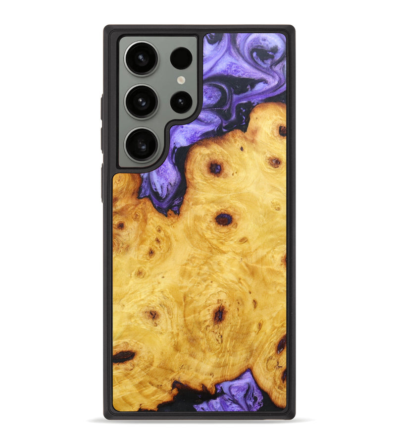 Galaxy S23 Ultra Wood+Resin Phone Case - Velma (Purple, 631331)