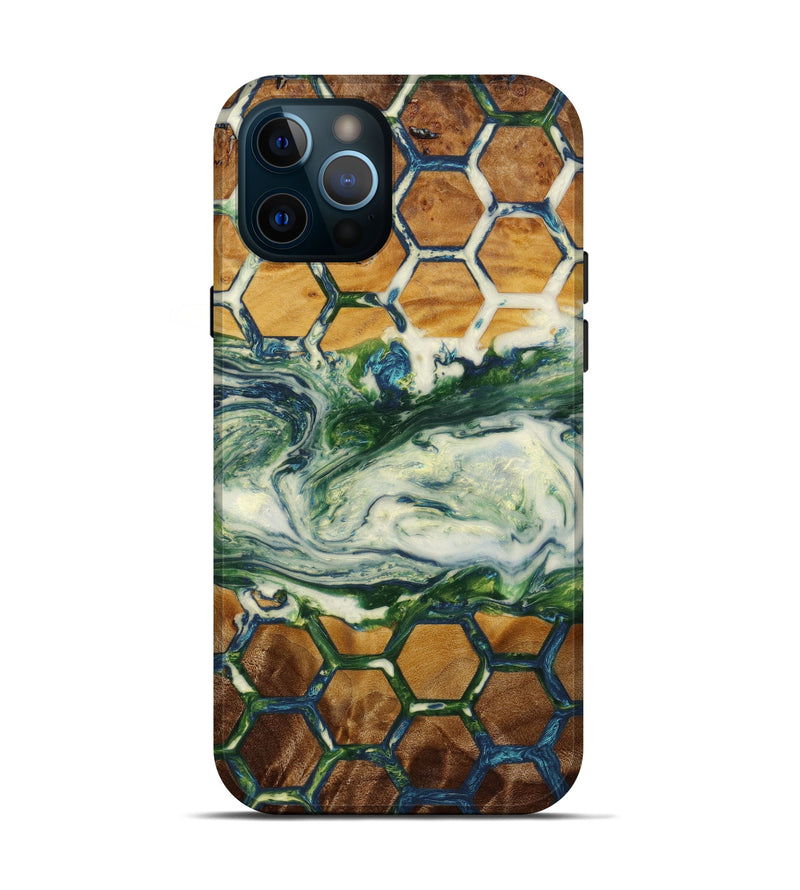 iPhone 12 Pro Wood+Resin Live Edge Phone Case - Parker (Pattern, 648190)