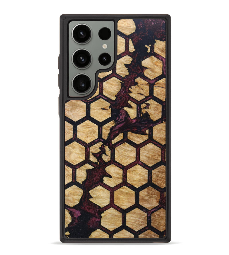 Galaxy S23 Ultra Wood+Resin Phone Case - Kessia (Pattern, 633594)