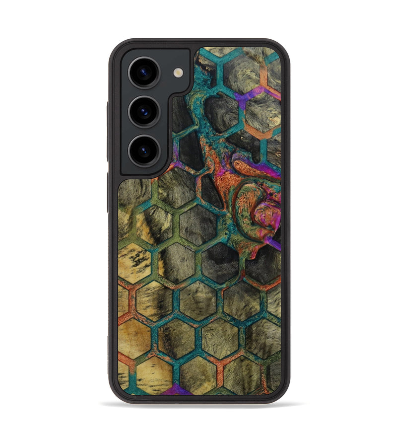 Galaxy S23 Wood+Resin Phone Case - Mercedes (Pattern, 646467)