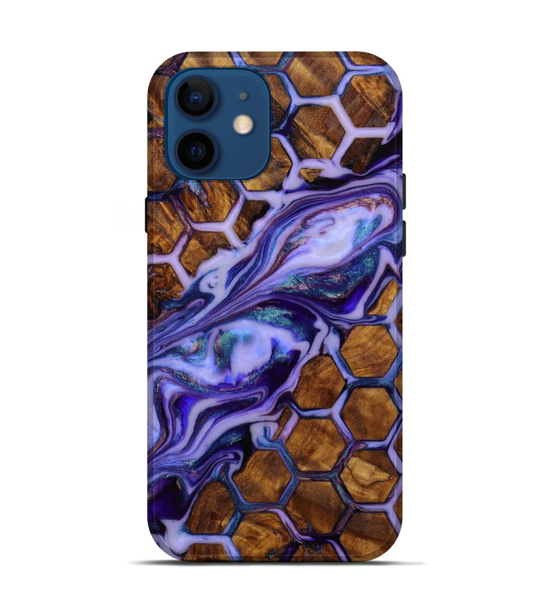 iPhone 12 Wood+Resin Live Edge Phone Case - Annabella (Pattern, 648191)