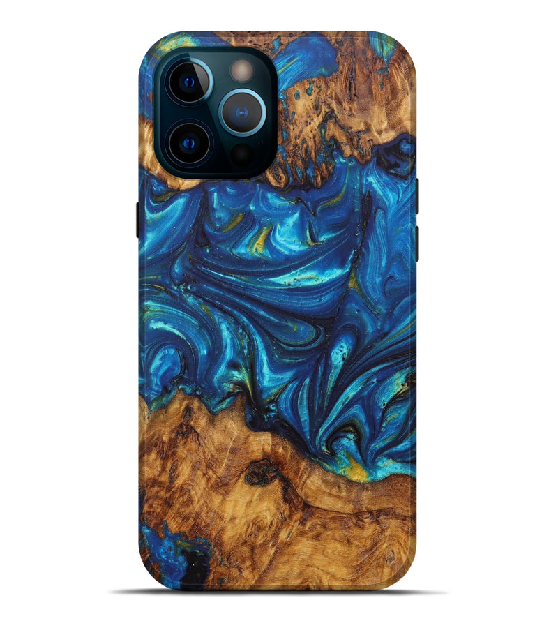 iPhone 12 Pro Max Wood+Resin Live Edge Phone Case - Carlynn (Artist Pick, 605620)