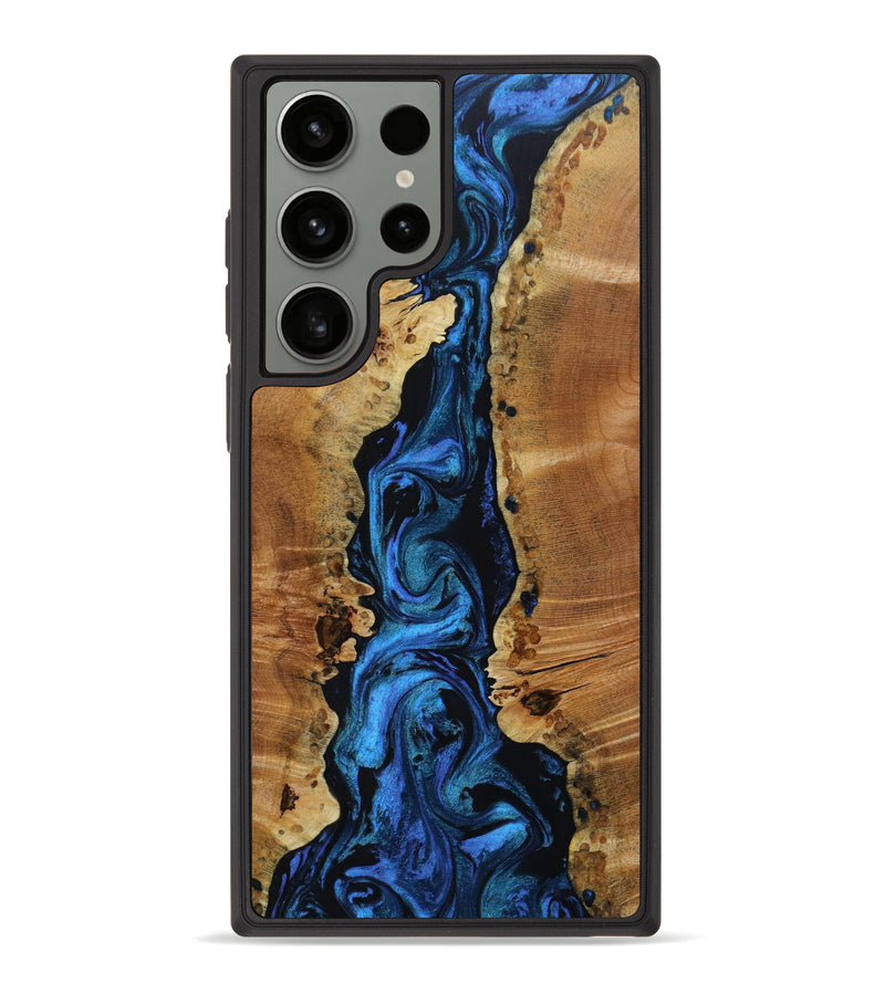 Galaxy S23 Ultra Wood+Resin Phone Case - Lamont (Blue, 644572)