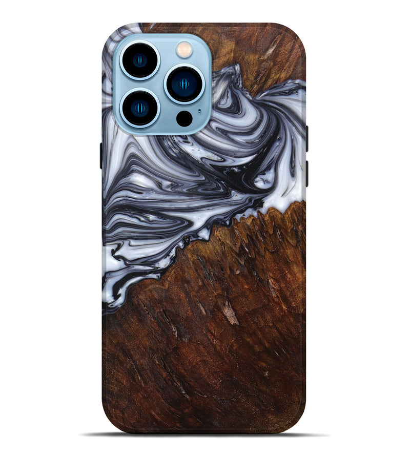 iPhone 14 Pro Max Wood+Resin Live Edge Phone Case - Joshua (Artist Pick, 621686)