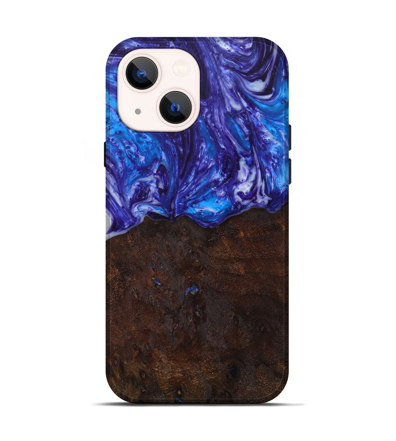 iPhone 13 Wood+Resin Live Edge Phone Case - Wylder (Purple, 610402)