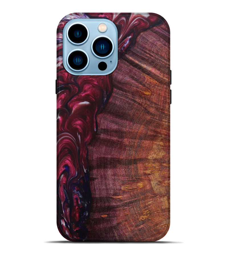 iPhone 14 Pro Max Wood+Resin Live Edge Phone Case - Dasia (Artist Pick, 623178)