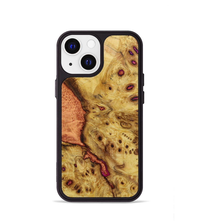 iPhone 13 mini Wood+Resin Phone Case - Floyd (Wood Burl, 646149)