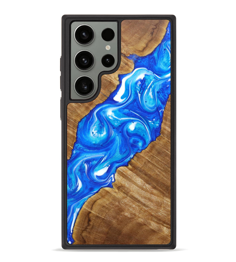 Galaxy S23 Ultra Wood+Resin Phone Case - Kali (Blue, 637434)