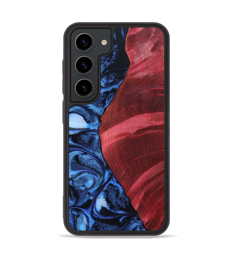 Galaxy S23 Wood+Resin Phone Case - Ayden (Blue, 646362)