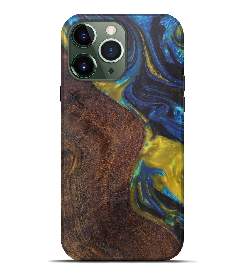 iPhone 13 Pro Max Wood+Resin Live Edge Phone Case - Raylan (Artist Pick, 611171)