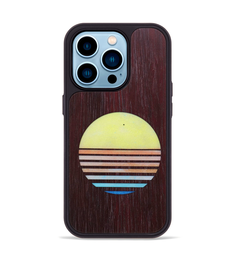 iPhone 14 Pro Wood+Resin Phone Case - Eden (Retro, 634835)