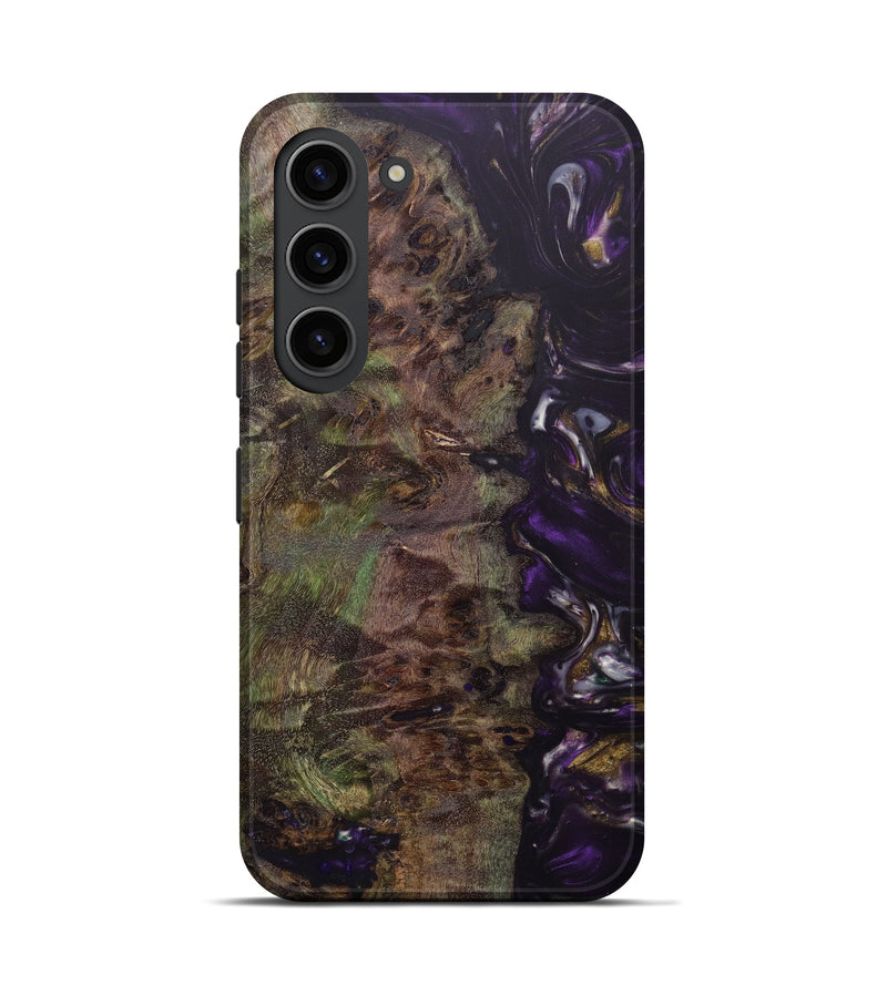 Galaxy S23 Wood+Resin Live Edge Phone Case - Celine (Purple, 631571)
