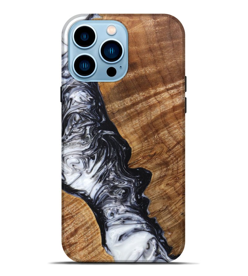 iPhone 14 Pro Max Wood+Resin Live Edge Phone Case - Abbey (Artist Pick, 625999)