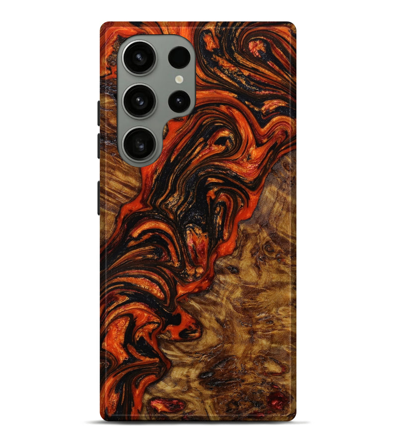 Galaxy S23 Ultra Wood+Resin Live Edge Phone Case - Kali (Red, 646318)
