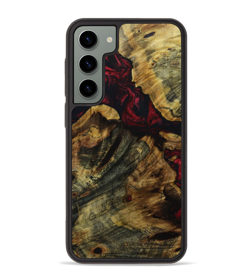 Galaxy S23 Plus Wood+Resin Phone Case - Hendrix (Red, 648455)