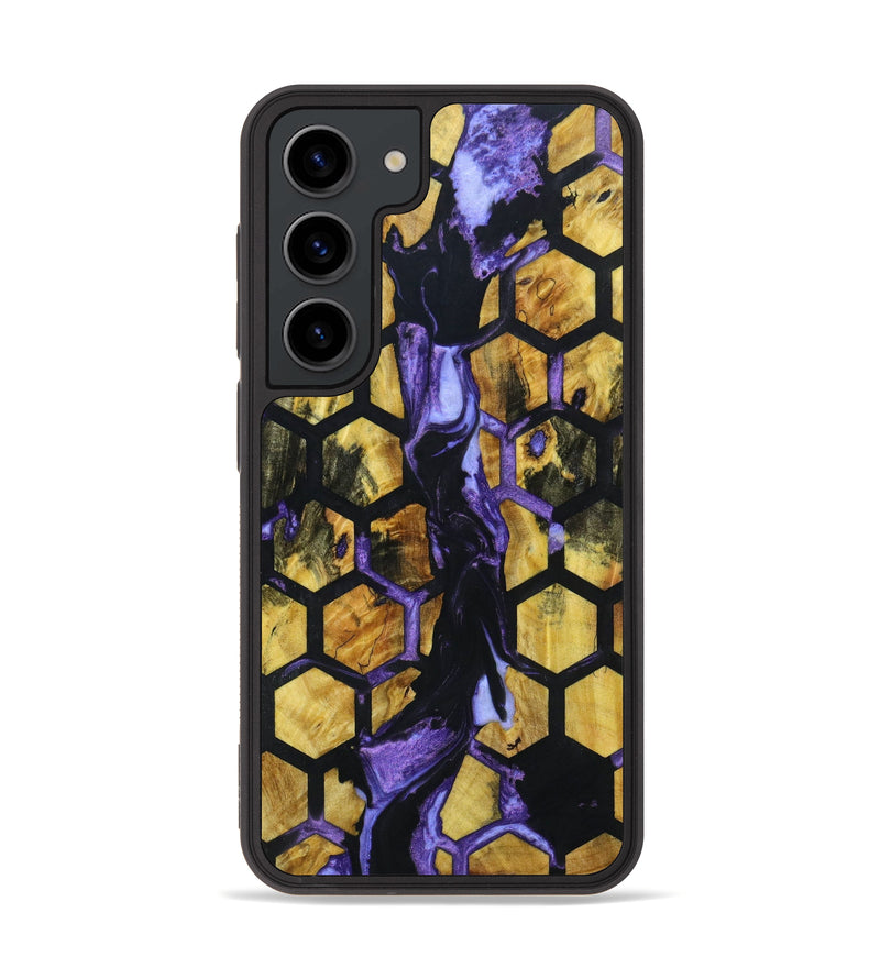 Galaxy S23 Wood+Resin Phone Case - Cesar (Pattern, 640090)