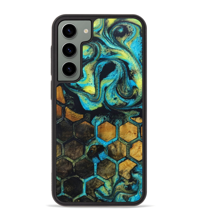 Galaxy S23 Plus Wood+Resin Phone Case - Mahalia (Pattern, 633597)
