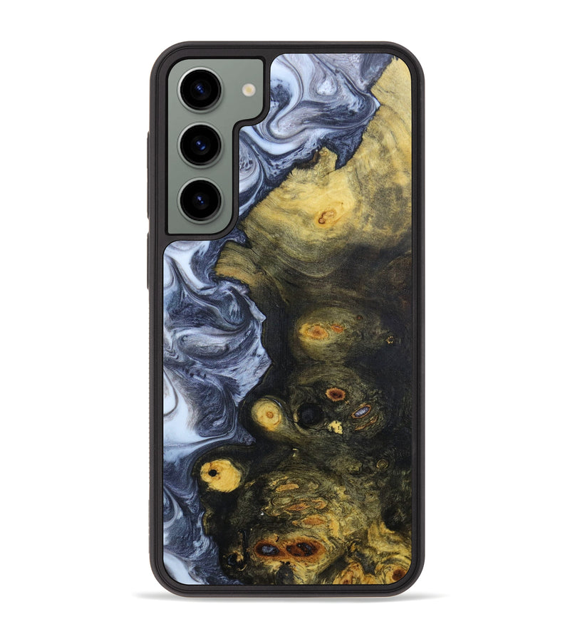 Galaxy S23 Plus Wood+Resin Phone Case - Ailyn (Black & White, 630971)