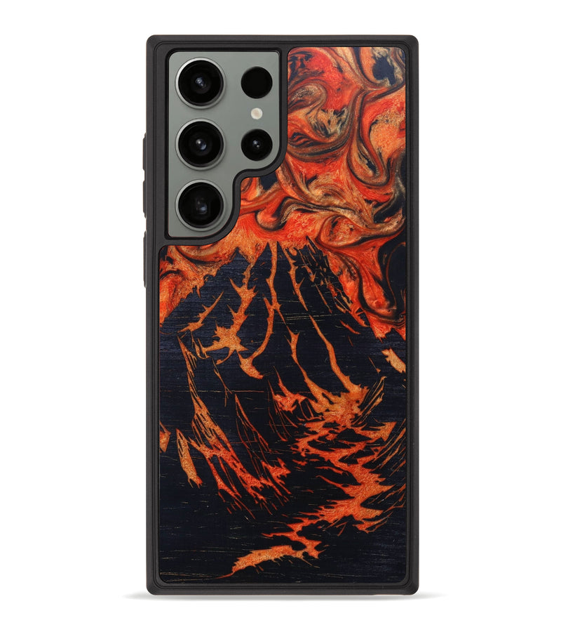 Galaxy S23 Ultra Wood+Resin Phone Case - Zaid (Lava, 626065)