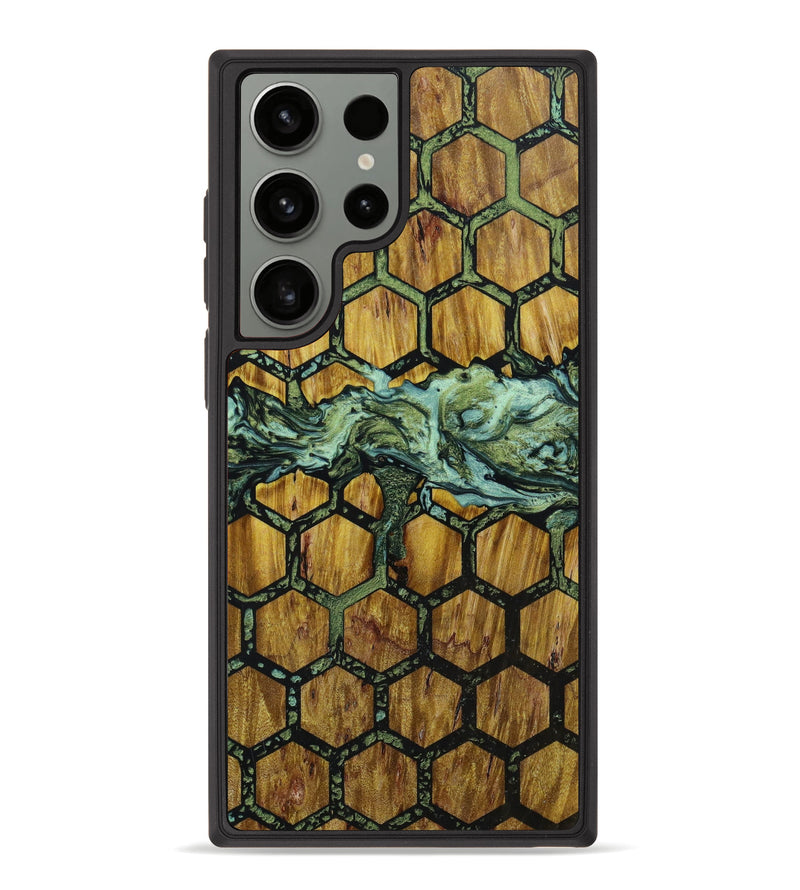Galaxy S23 Ultra Wood+Resin Phone Case - Christi (Pattern, 646068)