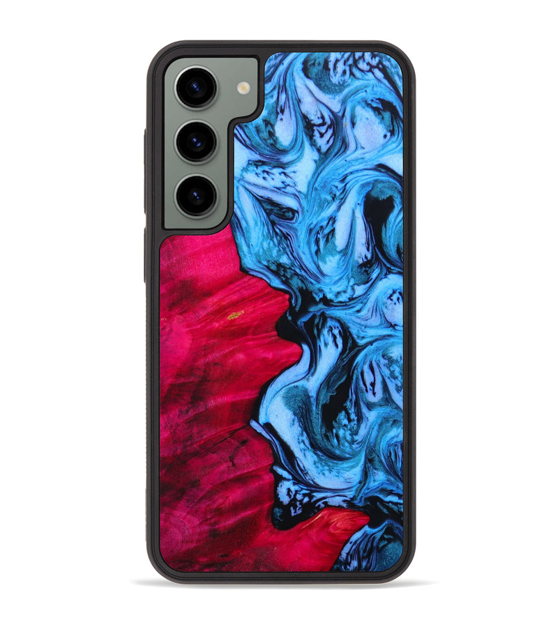 Galaxy S23 Plus Wood+Resin Phone Case - Rochelle (Blue, 642633)