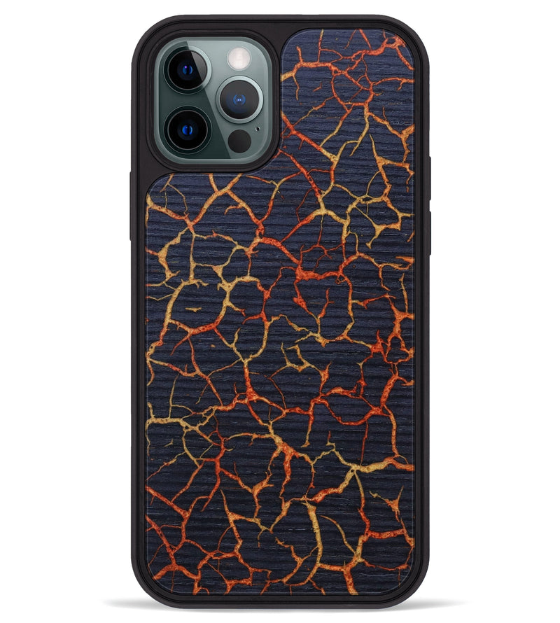 iPhone 12 Pro Max Wood+Resin Phone Case - Izayah (Lava, 626035)