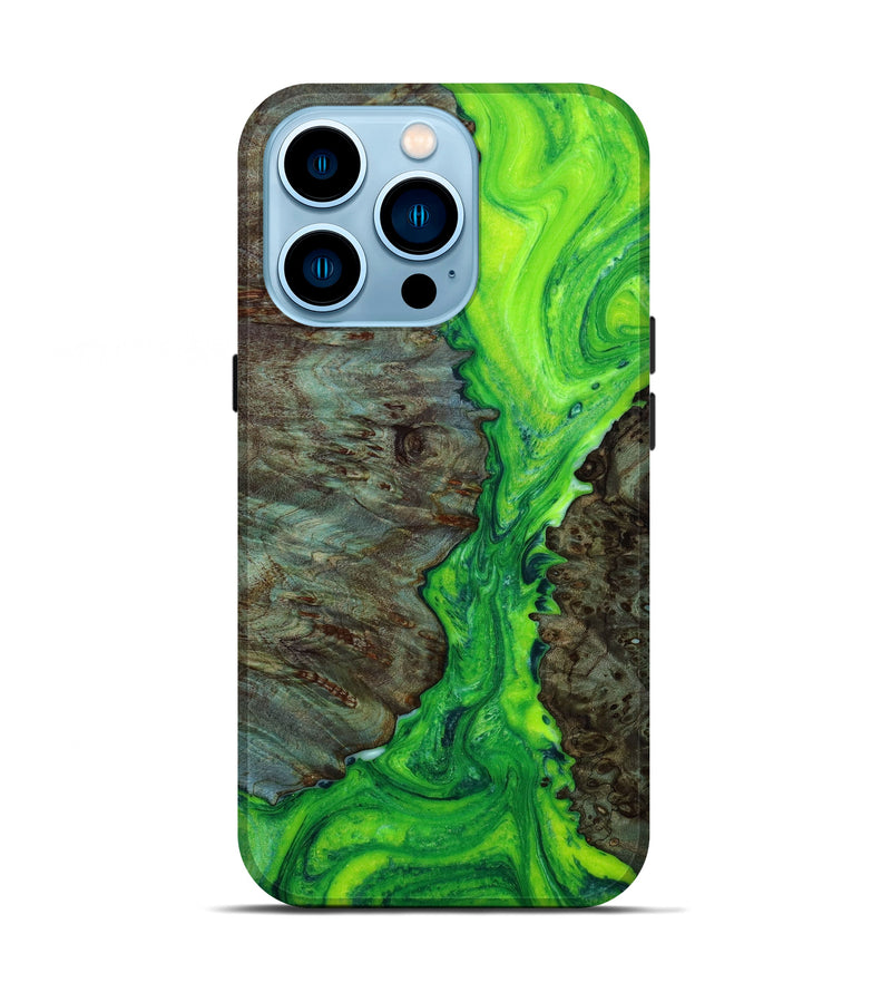 iPhone 14 Pro Wood+Resin Live Edge Phone Case - Mike (Artist Pick, 642277)