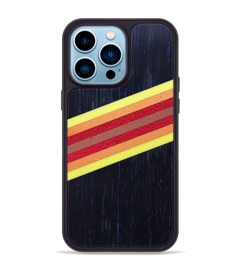 iPhone 14 Pro Max Wood+Resin Phone Case - Idalina (Retro, 633935)