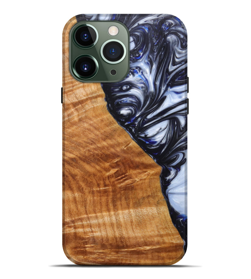 iPhone 13 Pro Max Wood+Resin Live Edge Phone Case - Cathie (Artist Pick, 616954)
