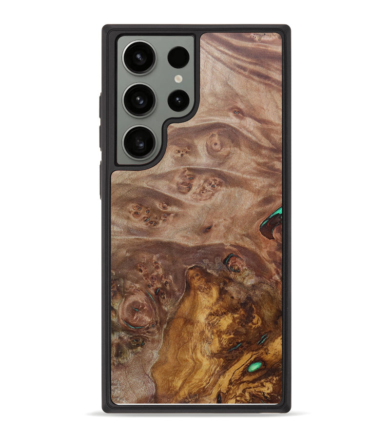 Galaxy S23 Ultra Wood+Resin Phone Case - Iris (Maple Burl, 624804)