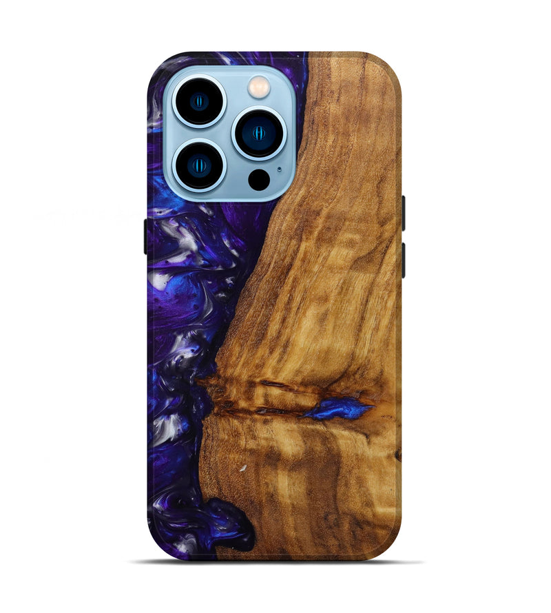 iPhone 14 Pro ResinArt Live Edge Phone Case - Kloe (Purple, 622927)