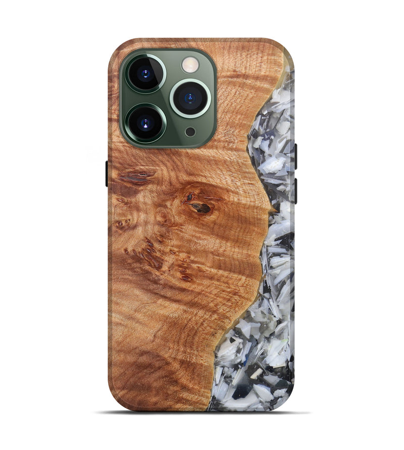 iPhone 13 Pro Wood+Resin Live Edge Phone Case - Henryetta (Confetti, 604267)