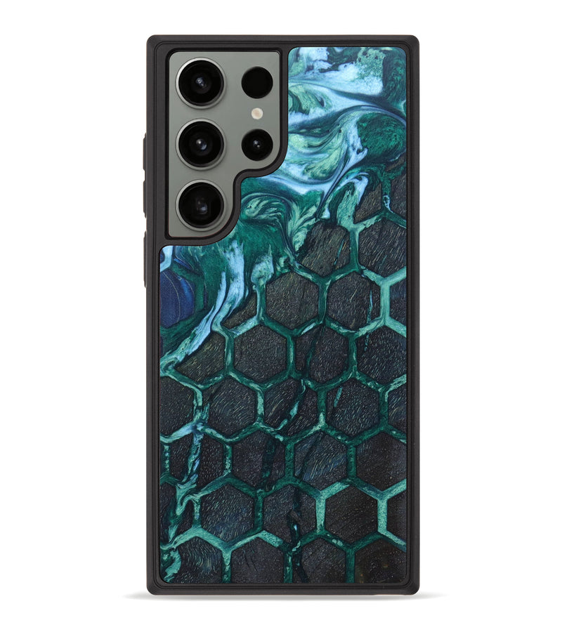 Galaxy S23 Ultra Wood+Resin Phone Case - Zelma (Pattern, 628597)