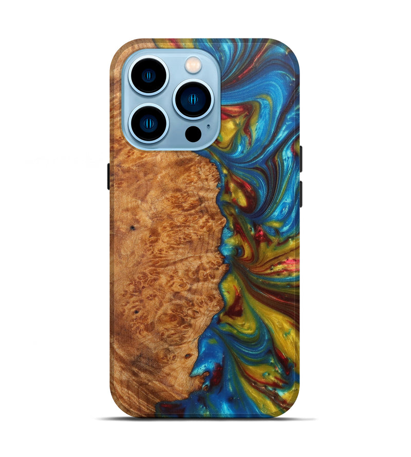 iPhone 14 Pro Wood+Resin Live Edge Phone Case - Humphrey (Artist Pick, 608646)